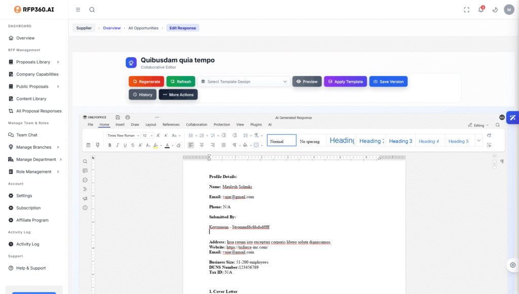 Draft Page Supplier
